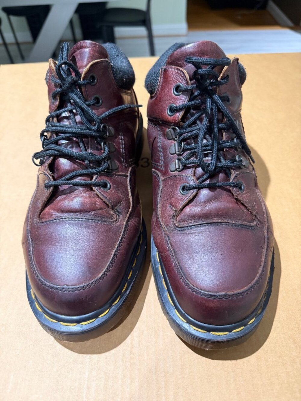Vintage 90s Dr Martens CK2128 Made in England Burgundy Boots Men 10